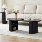 Oval Fluted Coffee Table - Image 6