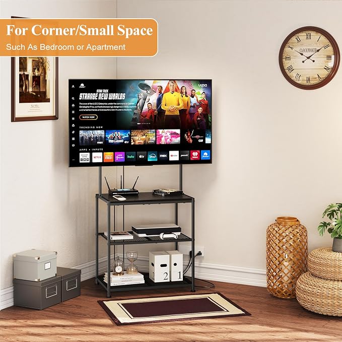 23 Inch to 50 Inch Floor Small Corner TV Stand - Image 8