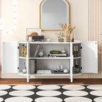 Curved Design Light Luxury Swith Adjustable Shelves, Suitable - Image 2