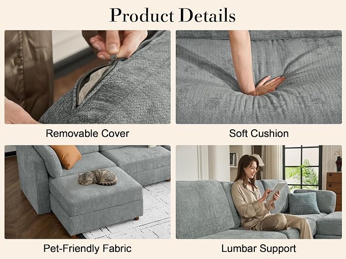150'' Oversized Modular Sectional Sofa - Image 5