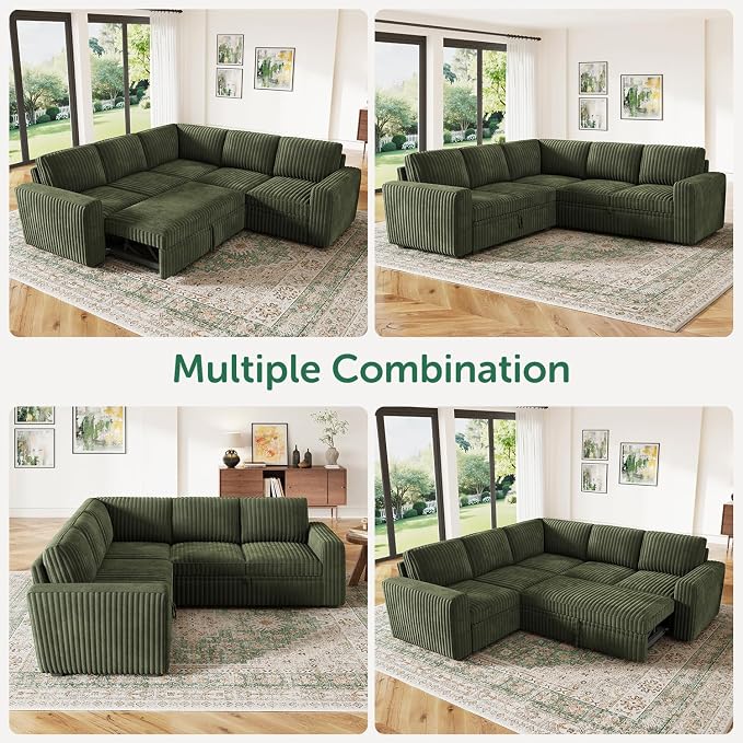 HONBAY Modular Sectional Sleeper Sofa - Image 6