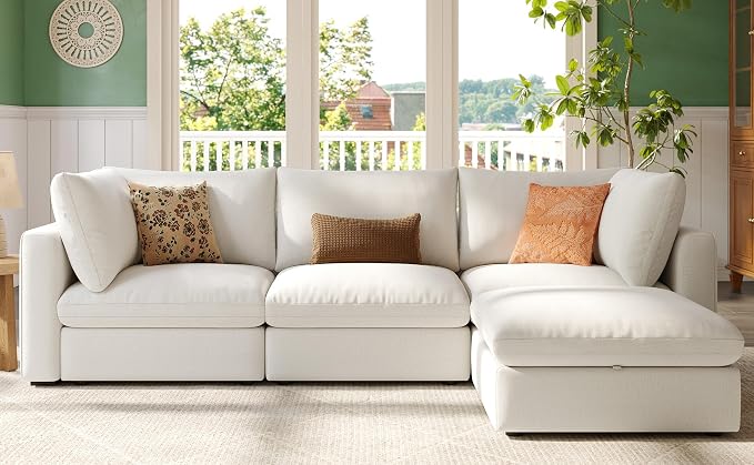 LINSY HOME Oversized Modular Sectional Sofa, 3 Seat Sofa Couches by LINSYHOME