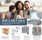 Sectional Sofa Couch for Living Room, L Shaped Couch - Image 6