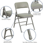 Flash Furniture 2 Pack HERCULES Series Curved Triple Braced & Double Hinged - Image 5