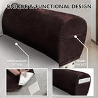ANARACHON Leather Look Couch Arm Covers Set of 2 Armrest Covers - Image 6