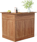 LITTLE TREE Bar Cabinet, 4-Tier Home Mini Bar Cabinet by LITTLETREE
