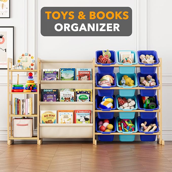 SpaceAid 3-in-1 Toy Storage Organizer - Image 4