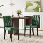 Welzona Upholstered Dining Chairs Set of 4, Button Tufted Parsons Dining Chair - Image 3