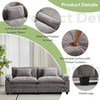 Oprisen 86" Modular Sectional Sofa, Comfy Cloud Couch Sectional Sofa - Image 6