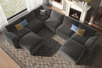EASE MOOSE Oversized Sectional Modular Sofa, Large U Shape Sectional Couch Wide - Image 4