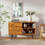 Bme Georgina 45 Inch Solid Wood TV Stand, Under 10 Minutes Assembly - Image 4