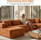 MONVANE 141" U Shaped Cloud Sectional Couch - Image 6