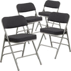 Flash Furniture HERCULES Series Premium Curved Triple Braced & Double Hinged by FlashFurniture