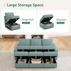 HONBAY Modular Sectional Couch Sleeper Sofa Bed - Image 3