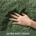 Ophanie Gray Green Rugs for Living Room 5x8, Grass Shag Fluffy Large Fuzzy - Image 2