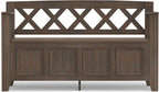 SIMPLIHOME Amherst Entryway Storage Bench - Image 6