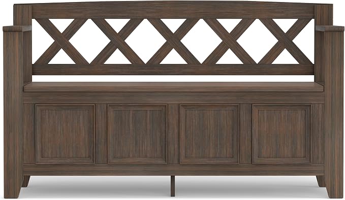 SIMPLIHOME Amherst Entryway Storage Bench - Image 6
