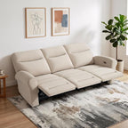 MCombo 87.8" Wall Hugger Power Reclining Sofa, 3-Seat Triple Recliner Couch - Image 8