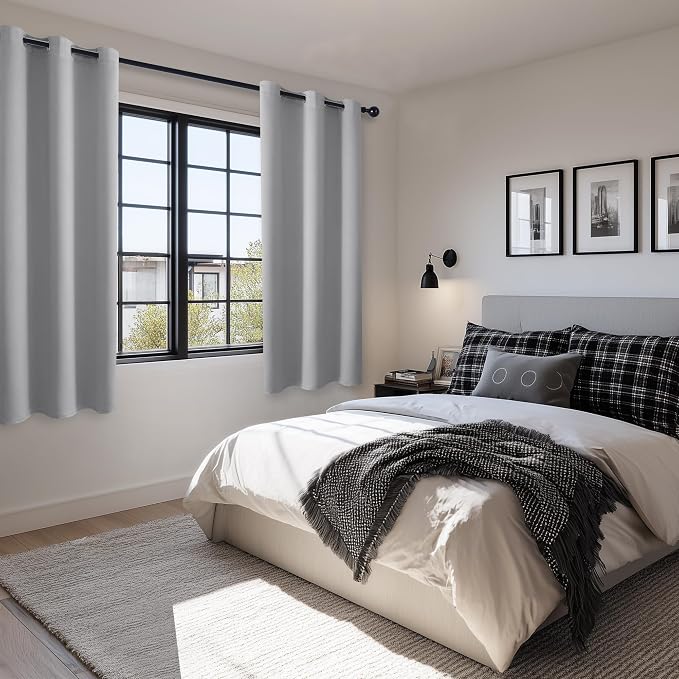 Blackout Curtains for Bedroom, 38 x 72 Inch, 2 Panels | Light Blocking - Image 6