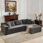 Hetoy Oversized L Shape Modular Sofa, Soft Modular Sectional Couch by HetoyRideon