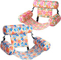 SLOOSH Inflatable Pool Floats Adult, 2 Packs Floating Lounge Chairs, Blow up by Sloosh