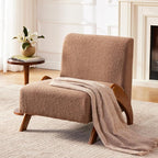Oversized Accent Chair, upholstered armless mid Century Modern Living Room Chair - Image 4