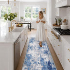 RELEANY Washable Runner 2'x6' Abstract Area Rug - Image 3