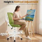 Primy Drafting Chair Tall Office Chair - Image 4
