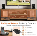 DUMOS 63 inch TV Stand, Entertainment Center - Image 6