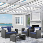 Wisteria Lane Patio Furniture Set, Wicker Outside Outdoor Furniture - Image 9