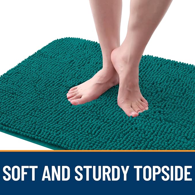 OLANLY Dog Door Mat for Muddy Paws 48x30, Super Absorbent Chenille Mud Mat | - Image 4