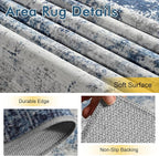 4x6 Ft Area Rugs for Living Room, Soft Non-Slip Washable Rugs Modern Abstract - Image 5