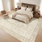 GarveeHome Vintage Beige Area Rug 8x10 - Image 2