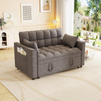 3-in-1 Convertible Sleeper Sofa Bed, 55 inch Small Couch - Image 4