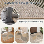 Lahome Rainbow 20"x32" Indoor Door Mat, Small Indoor Outdoor Entry Rug | Easy - Image 4