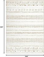 cotiled Boho 12x15 Area Rug for Living Room: Large Moroccan Washable Rug | - Image 2