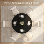 Einhomn 47.2-inch Round Dining Table, Kitchen Table - Image 5