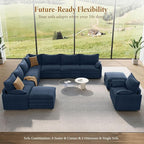 Vesgantti Large Modular Sectional Sofa, Big Comfy Cloud Couch - Image 8