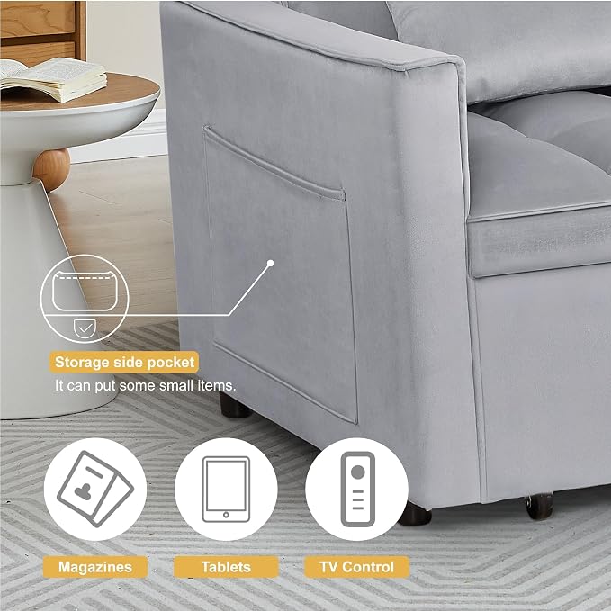 Convertible Sofa Bed, Pull Out Couch - Image 4