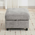 WUTUTUEE 25”Square Storage Ottoman Module by WUTUTUEE