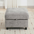 WUTUTUEE 25”Square Storage Ottoman Module by WUTUTUEE