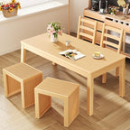 Small Bamboo Dining Bench, 17inch Farmhouse Decor Indoor Kitchen Table Bench - Image 4