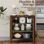 31" Mid-Century Modern Accent Cabinet, 2-Door Storage Cabinet - Image 7