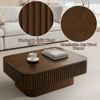 Lift Top Coffee Table for Living Room, Rectangle Handmade Solid Wood Strips - Image 5