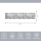 3x15 Ft Long Hallway Runner Rug Non-Slip Washable Wide Kitchen Runner | Modern - Image 2