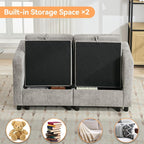 WUTUTUEE 58”Modular Sectional Loveseat Sofa, Modern Love Seat 2 Seater Sofa - Image 5