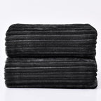 BEDELITE 3D Ribbed Jacquard Black Full Size Blankes - Image 7