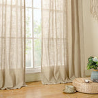 Short Linen Curtains 24 Inch Length - Image 9