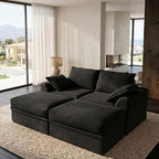 Upgrade Boneless Couch with Storage, Extra Deep&High Seat Modular Sectional by Unknown