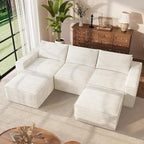 Vesgantti 114" Boneless Modular Sectional Sofa, Modern U Shaped 5 Seater Couch by Vesgantti